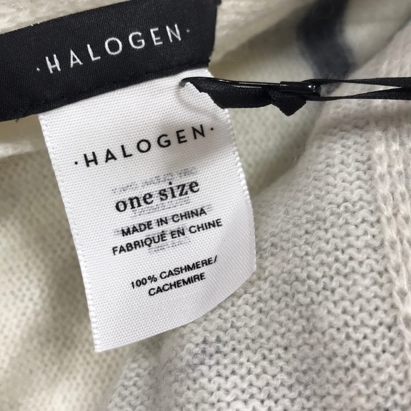 Halogen Stripe Cashmere Wrap - Picture 6 of 6
